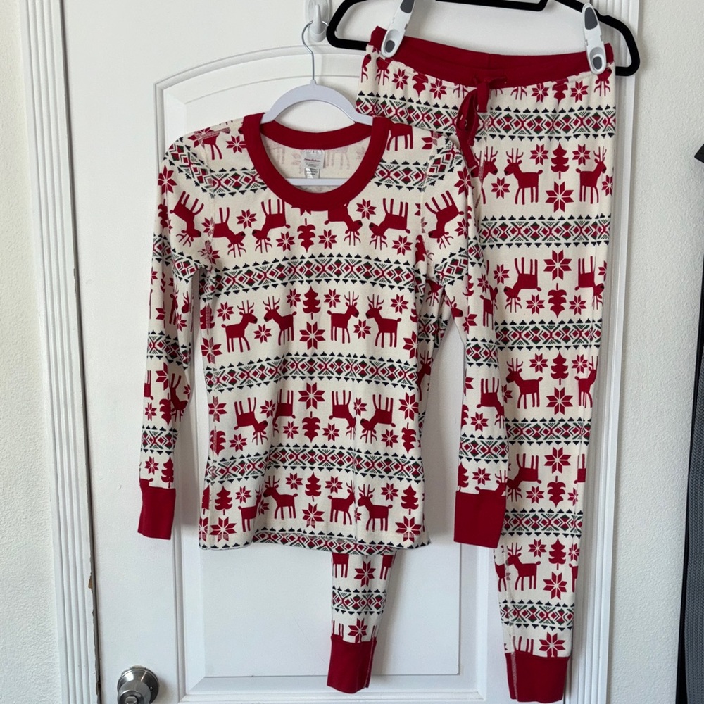 Hanna Andersson family match pajamas long Johns organic cotton S